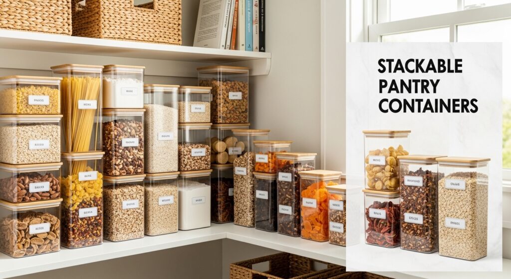 Stackable pantry containers