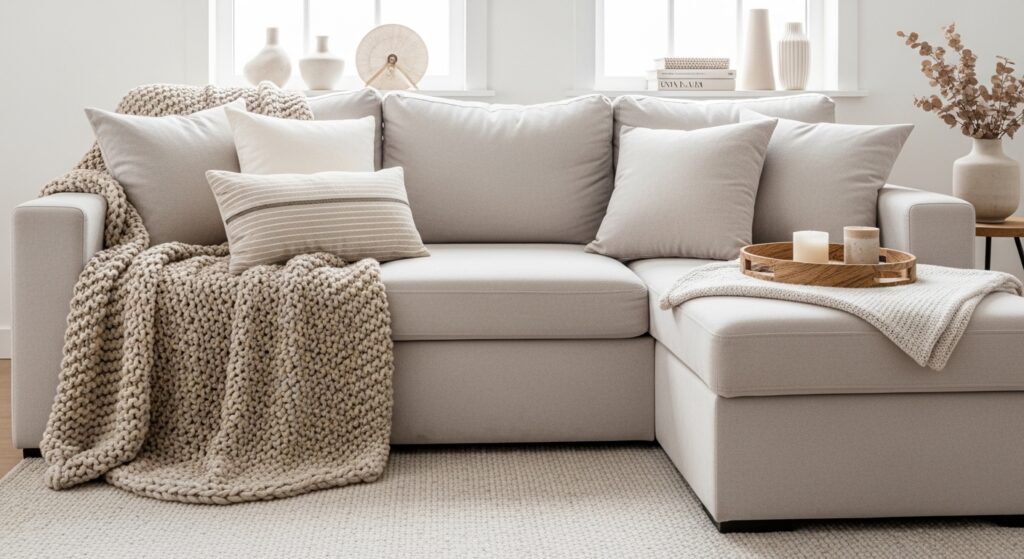 modern yet cozy living room