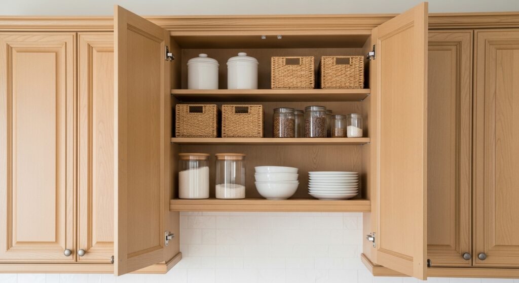 Above cabinet storage ideas