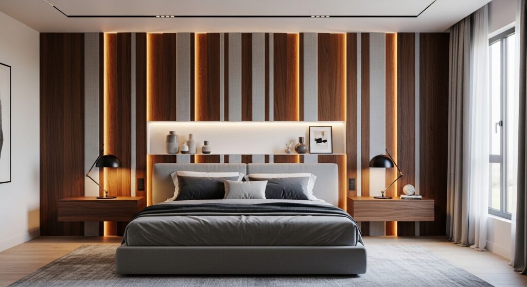 Modern Bed Wall Design