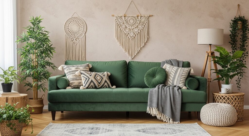 Bold Green Sofa Look
