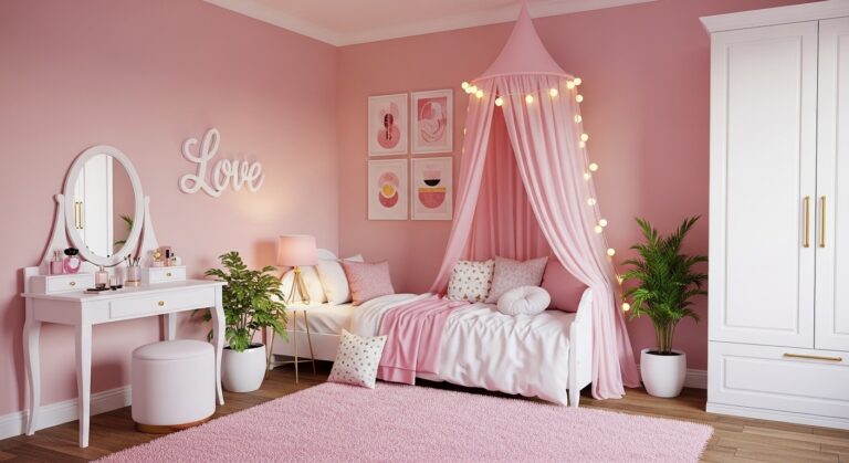Pink Room Decor Theme