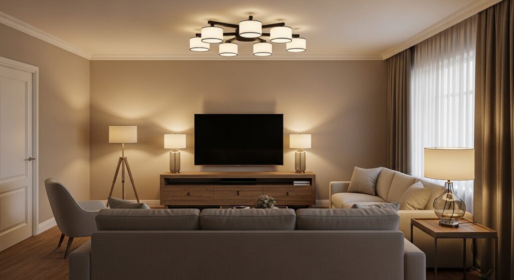 Layered lighting setup