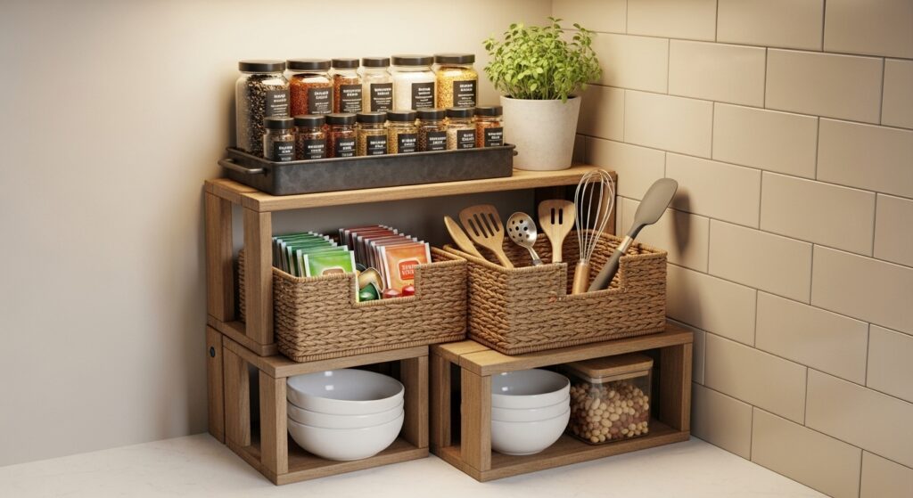 Mini Kitchen Organization