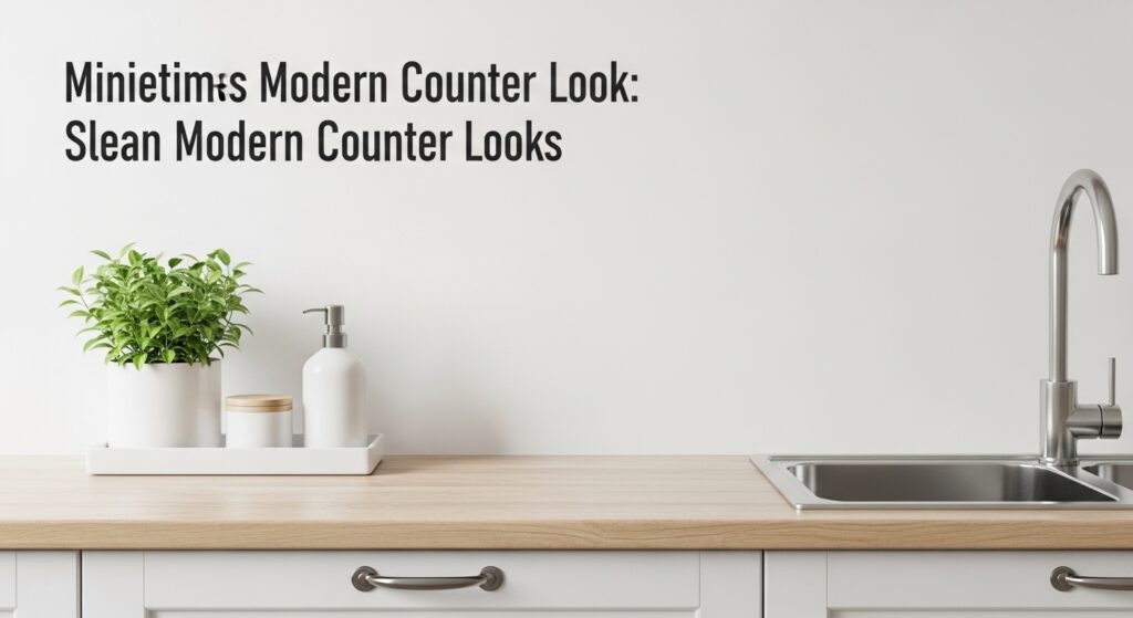 Clean Modern Counter Look