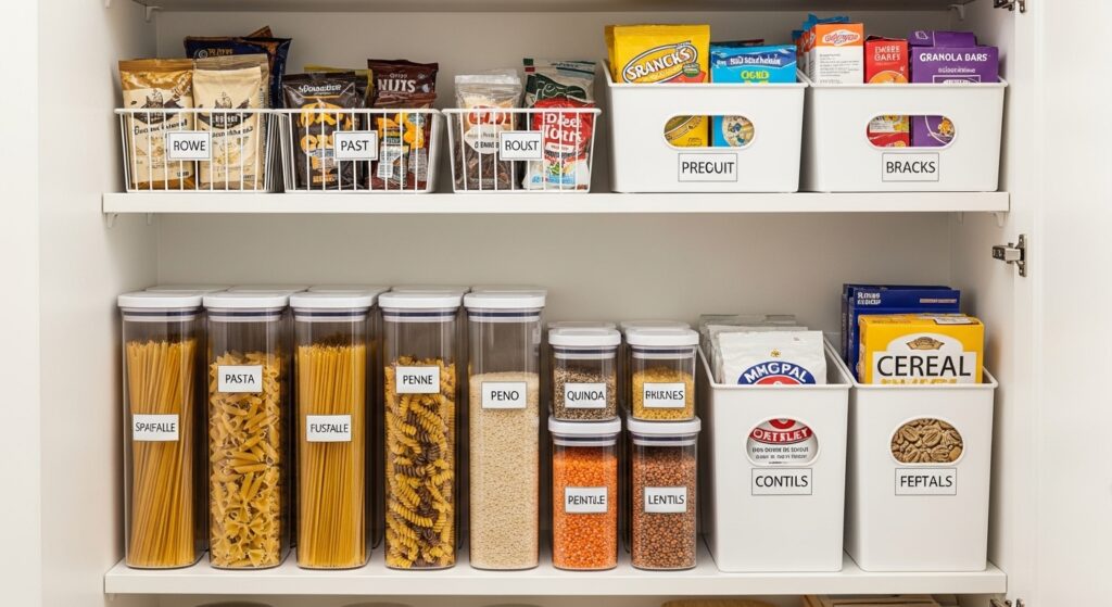 Pantry Pasta Organization