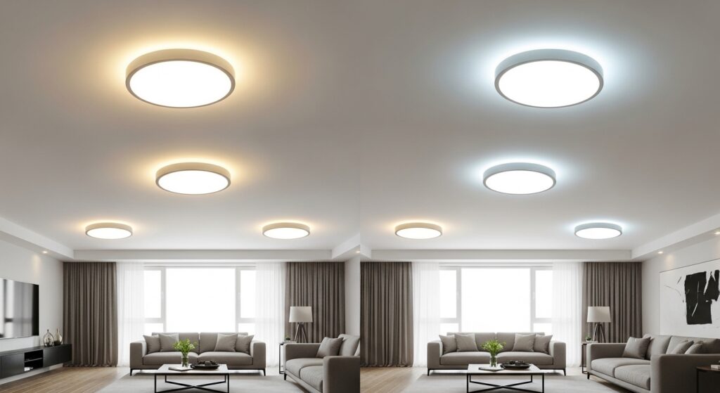 LED ceiling brightness