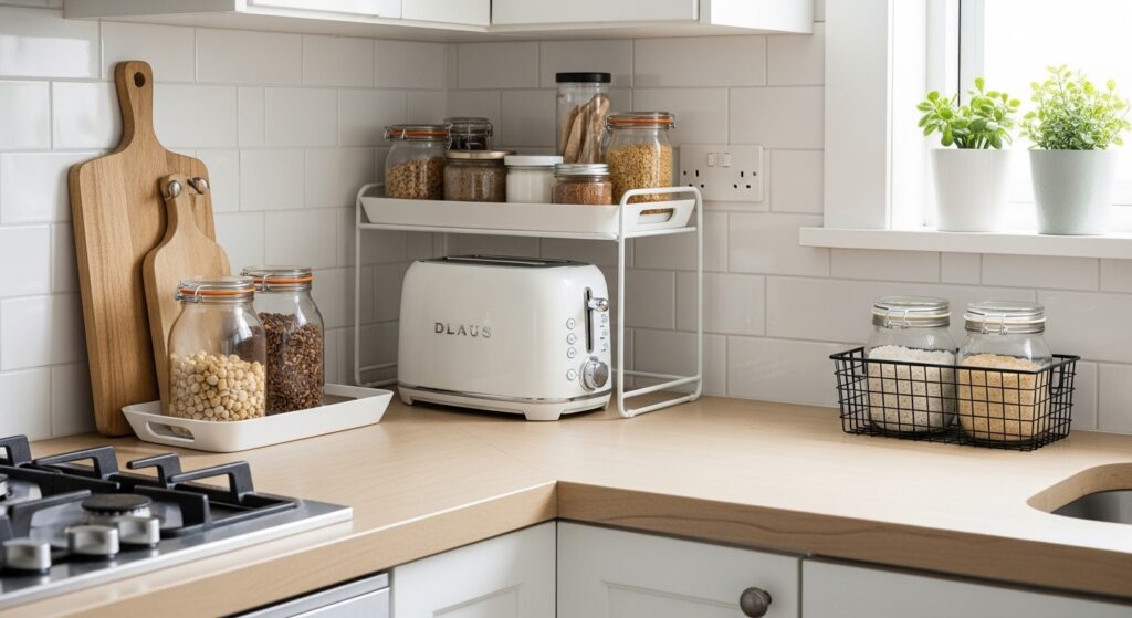 Kitchen Counter Toaster Organization