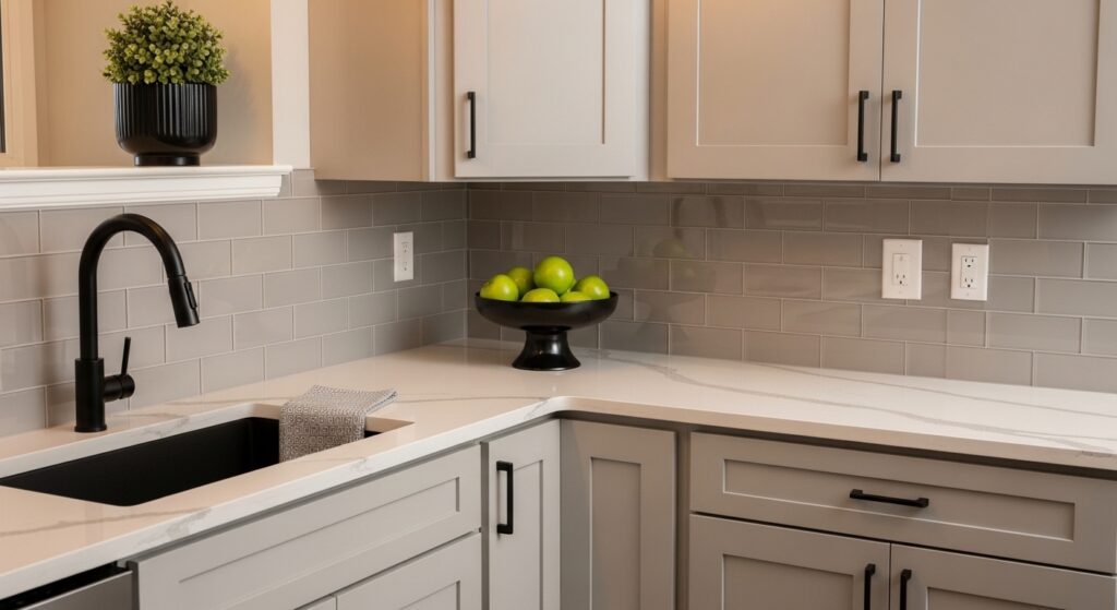 Cohesive Cabinet + Counter Decor