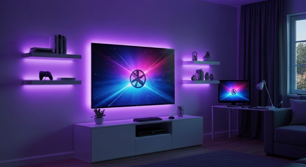 LED strip accents