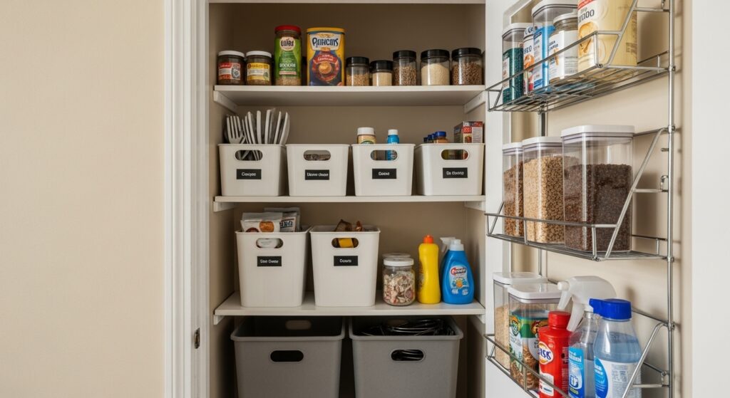 Small Kitchen Closet Organization