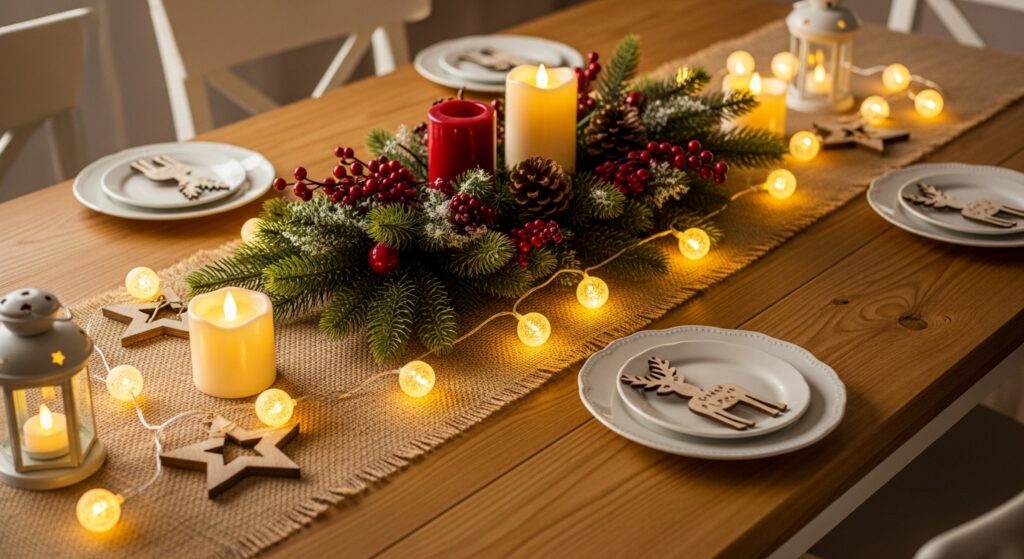 Rustic wood table