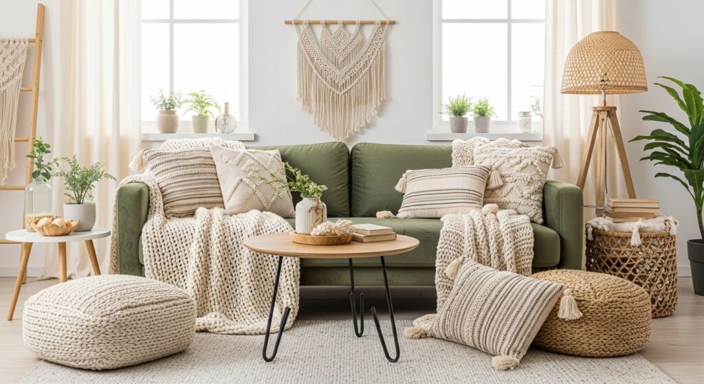 Cozy Green Couch Vibes