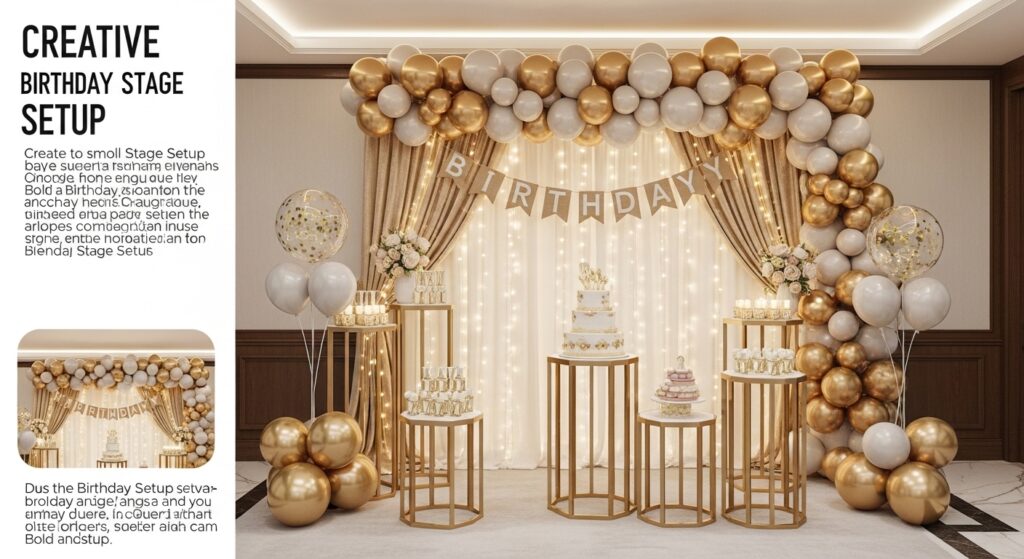 Birthday Stage Setup