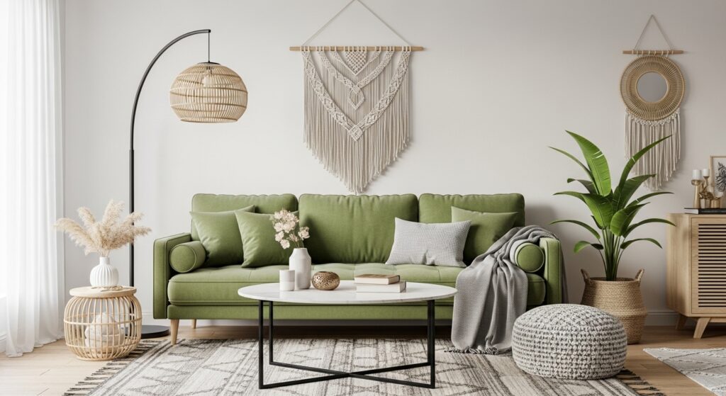 Modern Boho Green Setup