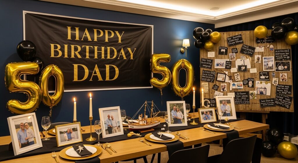 Dad Birthday Setup