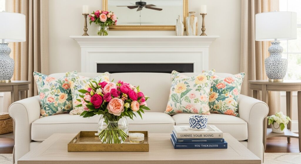 Summer Floral Living Room