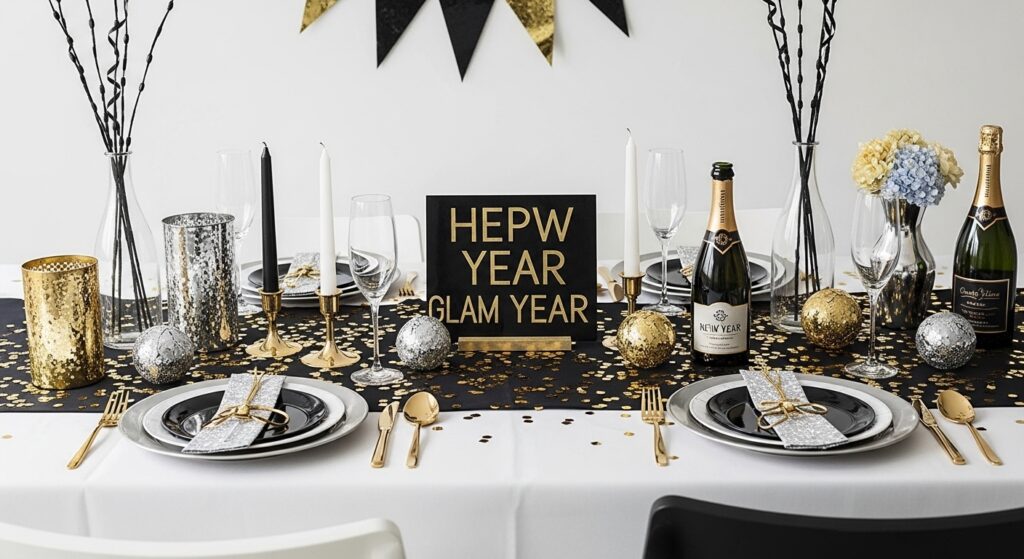 New year glam table