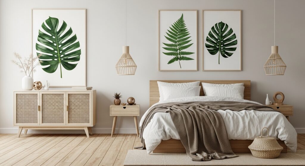 Leaves In Room for a Natural Touch