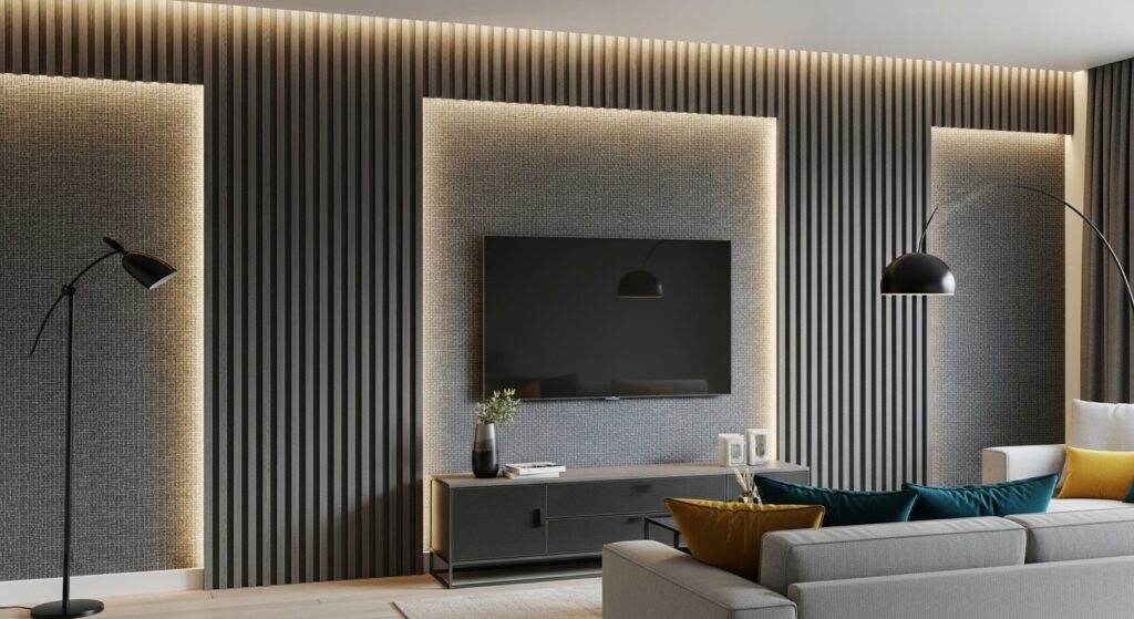 Textured Back Wall Design