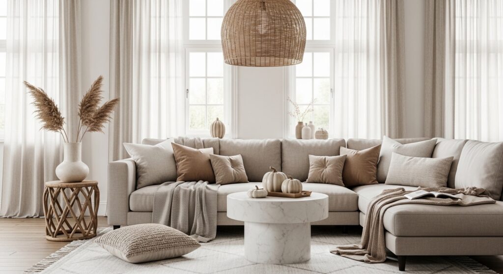 Neutral Fall Living Room
