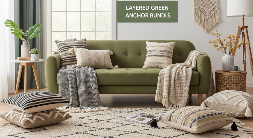 Layered Green Decor