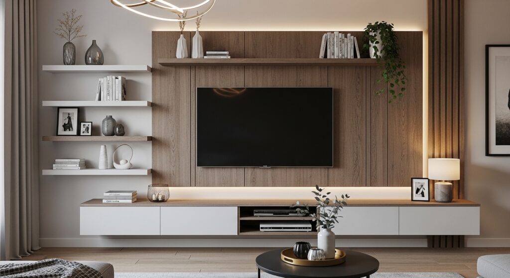 tv wall design modern