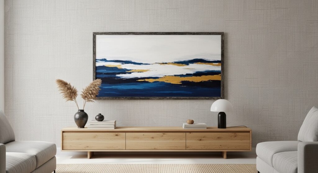Living Room Back Wall Design