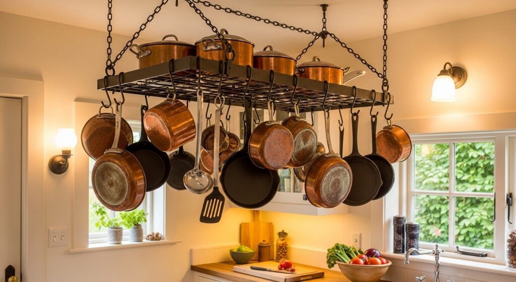 Hanging pot rack