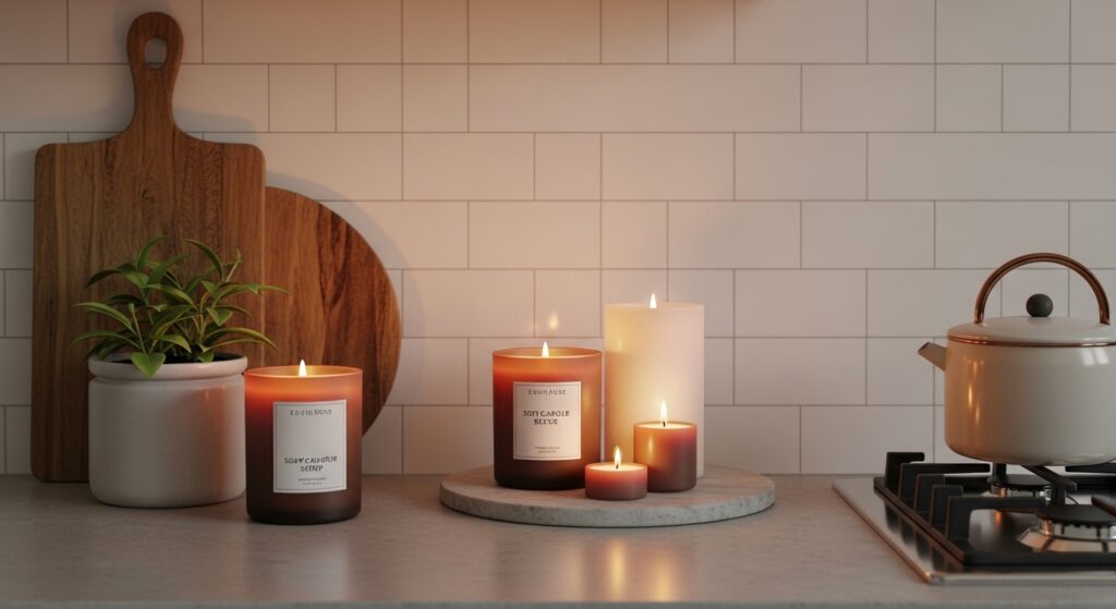 Soft Candle Glow Setup