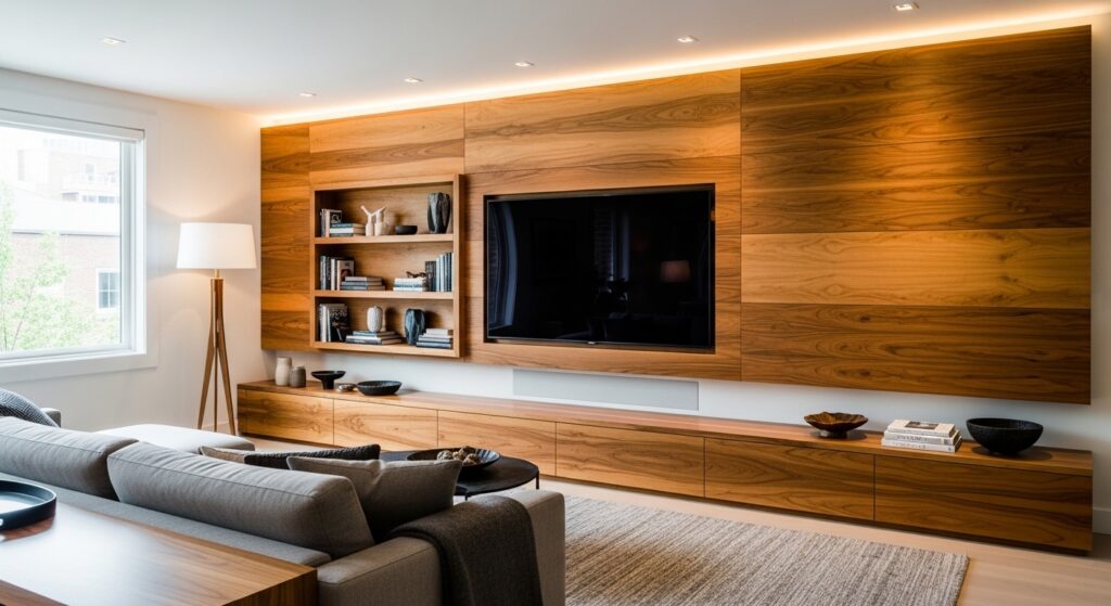 Wood Accents Living Room
