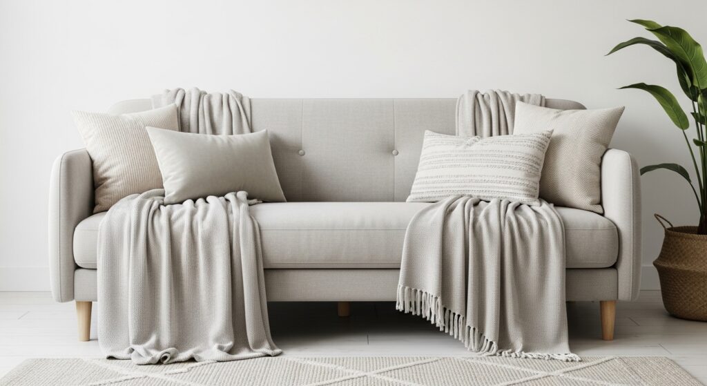 Image Anchor: Neutral Sofa Styling