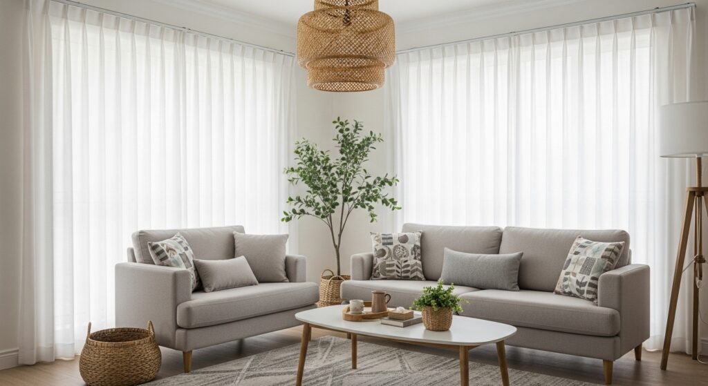 Bright Living Room Setup