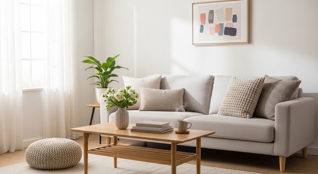 furnish a small living room