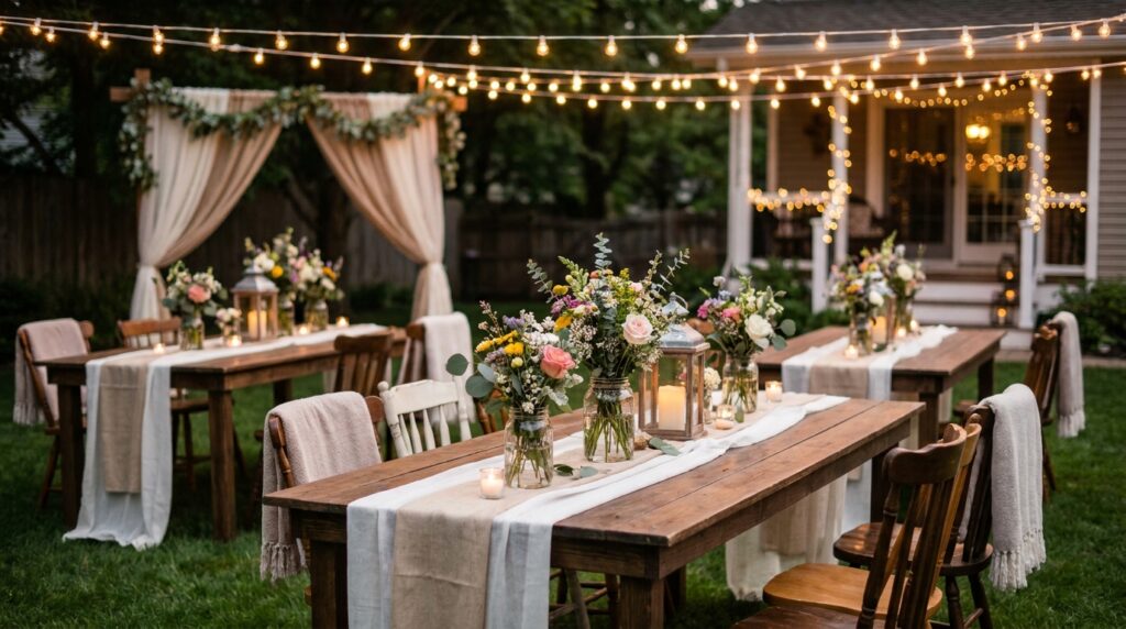 Backyard Wedding Party