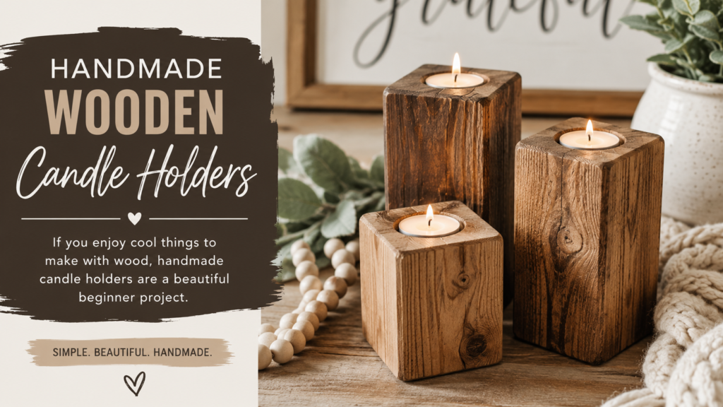 Wood Candle Decor