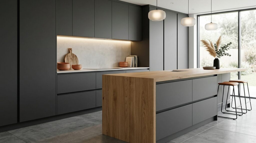 Minimal sleek cabinetry