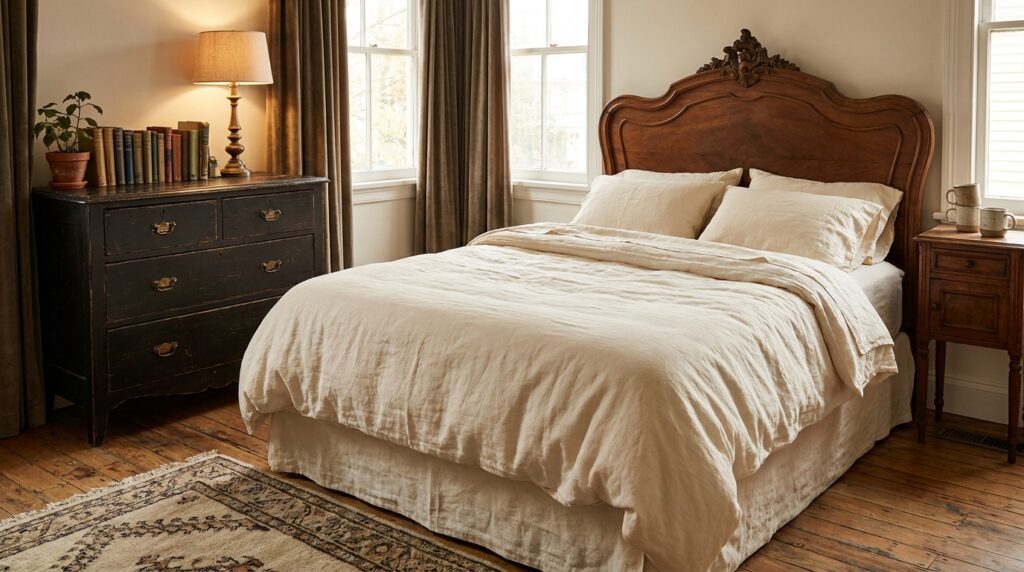 Anchor Text: Bold Vintage Bedroom