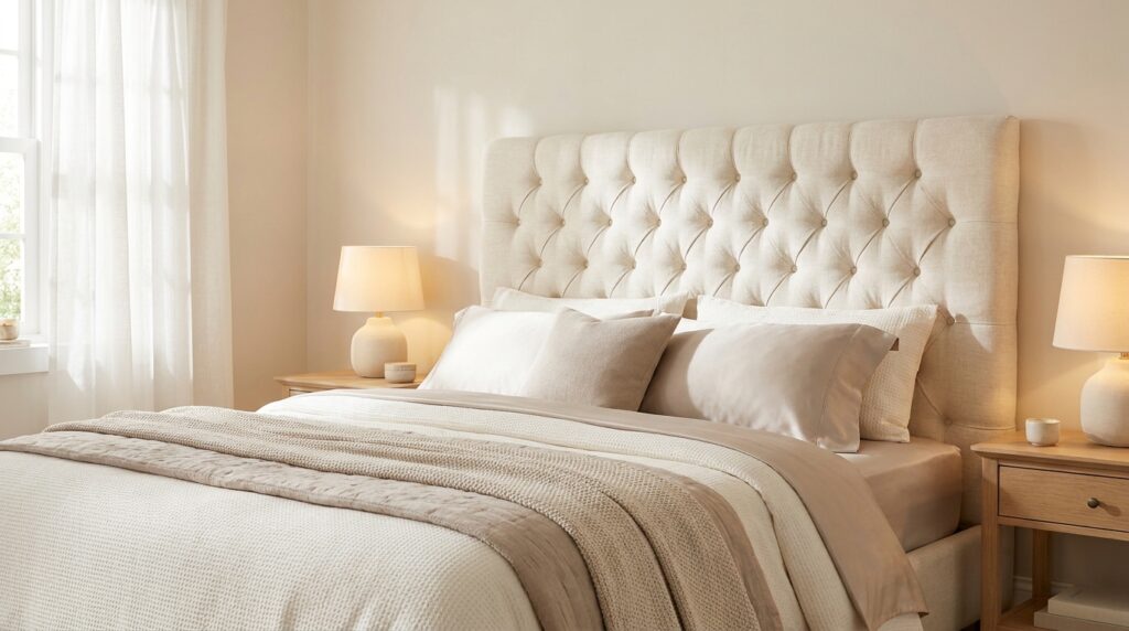 Cream Headboard Style
