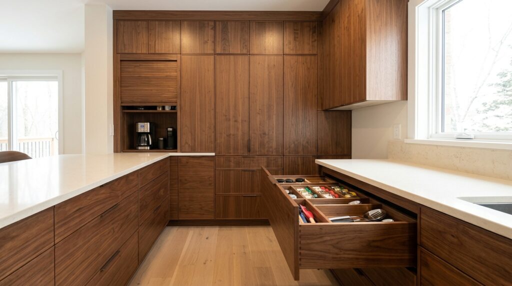 Custom storage kitchen