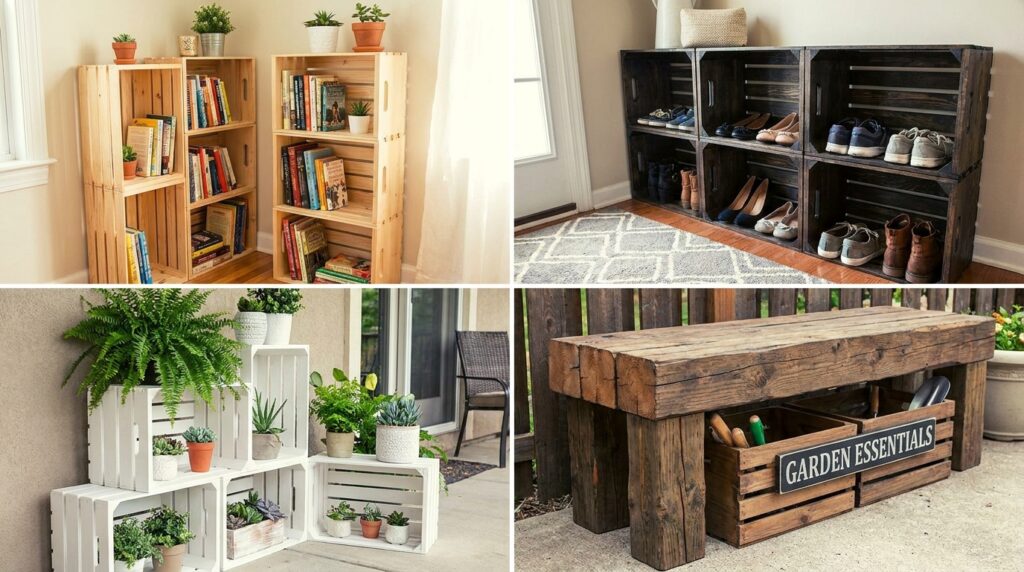 Wood Crate Storage