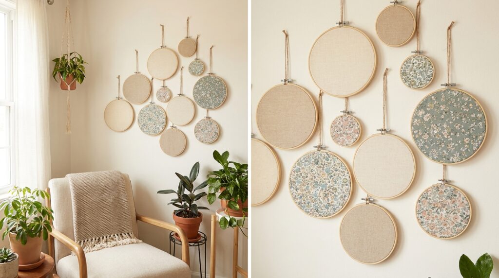 Boho Fabric Hoops