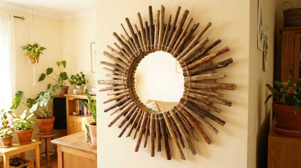 Natural Stick Mirror