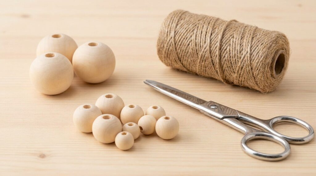 Wood Bead Hanging