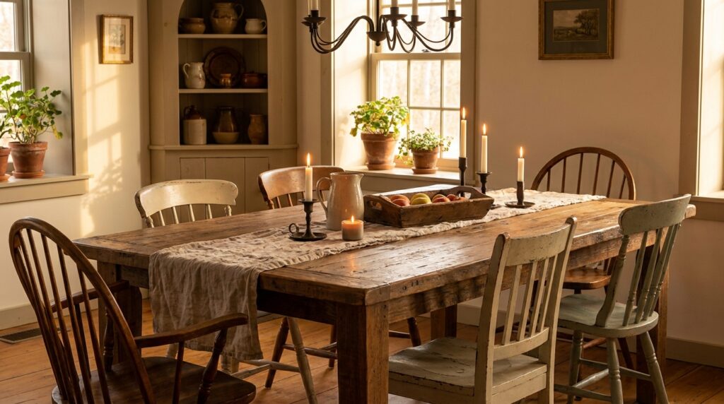 Anchor Text: Bold Rustic Dining Room