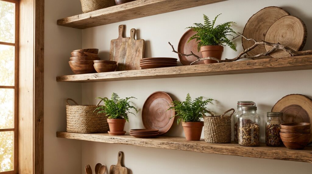 Rustic Open Shelves