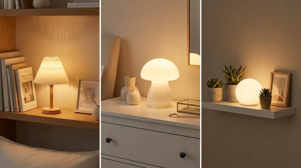 Cozy Shelf Lighting