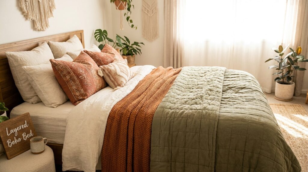 Layered Boho Bed