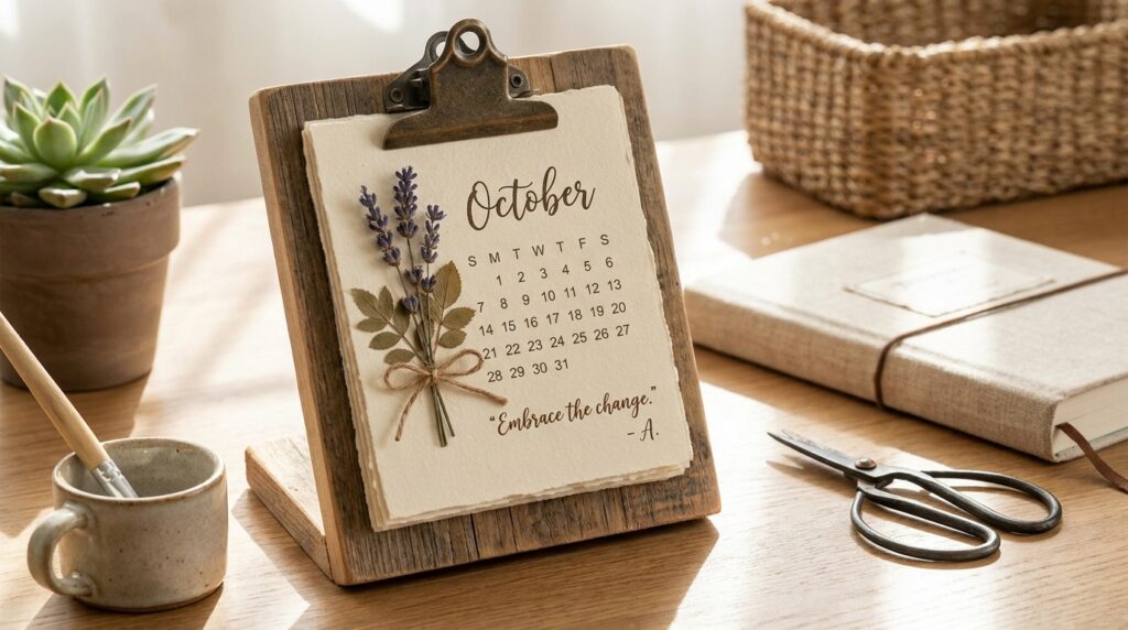 DIY Table Calendar