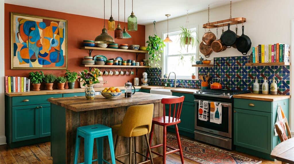Colorful personality kitchen